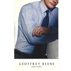 Geoffrey Beene Dress Shirts Men Fashion Tie ADVERT 2000s Print Ad